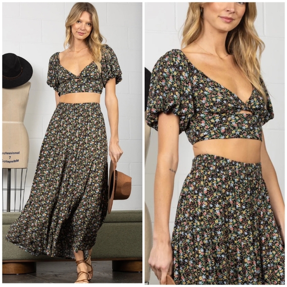 SHOP NEIGHBOR By In The Begging Boho Chic 2-Piece Maxi Skirt Set - Picture 7 of 7
